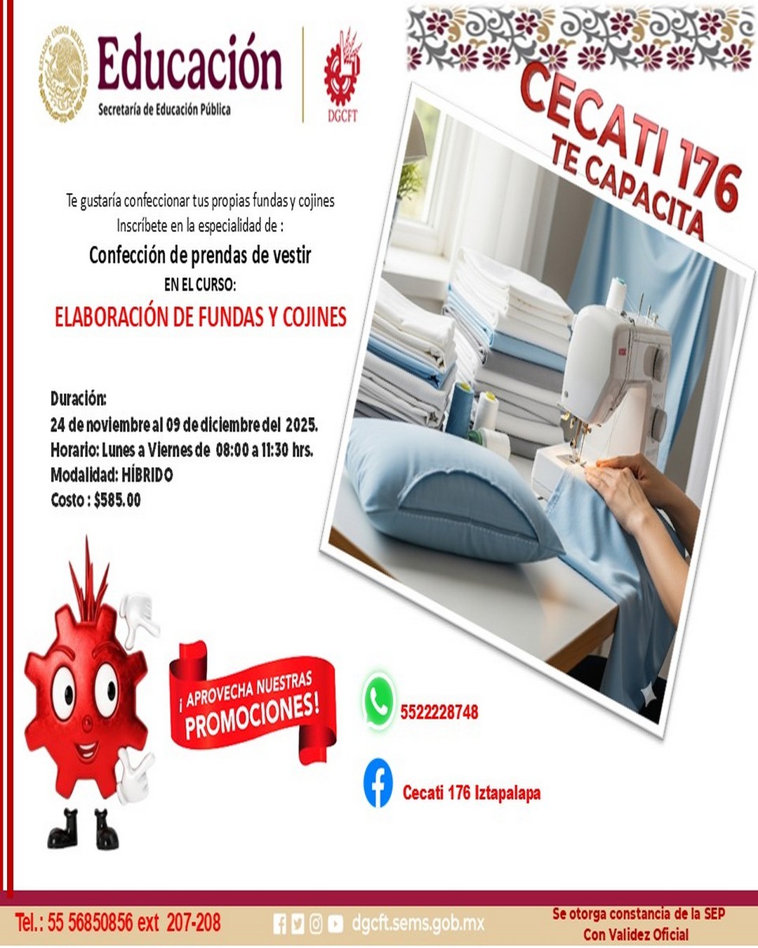 ELABORACIÓN DE FUNDAS Y COJINES