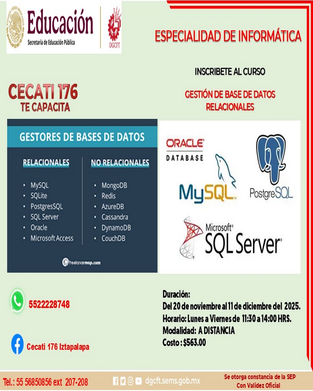 GESTIÓN DE BASE DE DATOS RELACIONALES