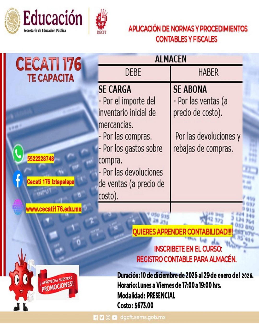 REGISTRO CONTABLE PARA ALMACÉN