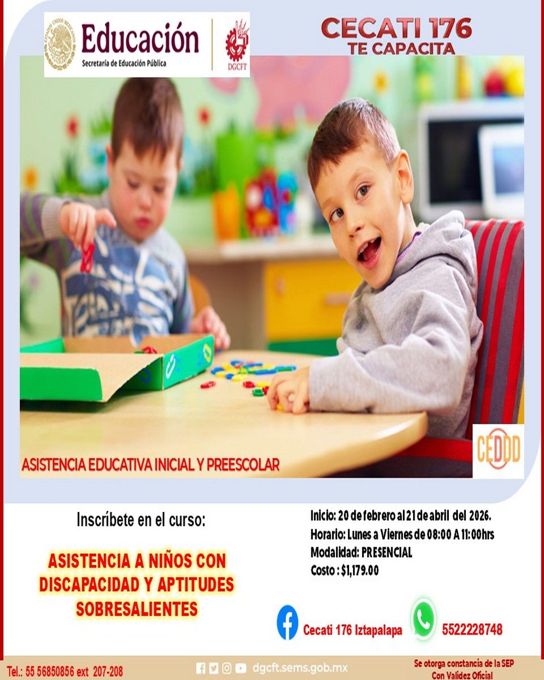  ASISTENCIA A NIÑOS CON DISCAPACIDAD Y APTITUDES SOBRESALIENTES