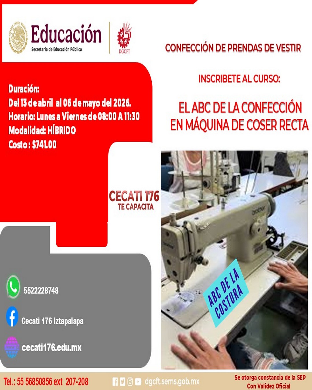 EL ABC DE LA CONFECCIÓN EN MÁQUINA DE COSER RECTA