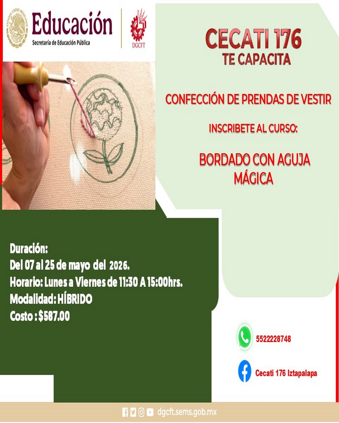 BORDADO CON AGUJA MÁGICA