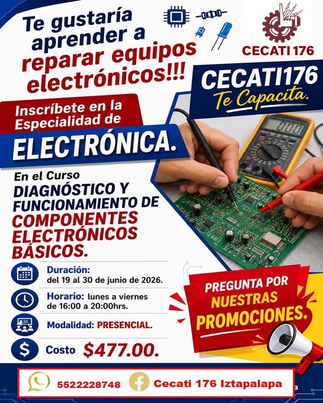 DIAGNÓSTICO Y FUNCIONAMIENTO DE COMPONENTES ELECTRÓNICOS BÁSICOS
