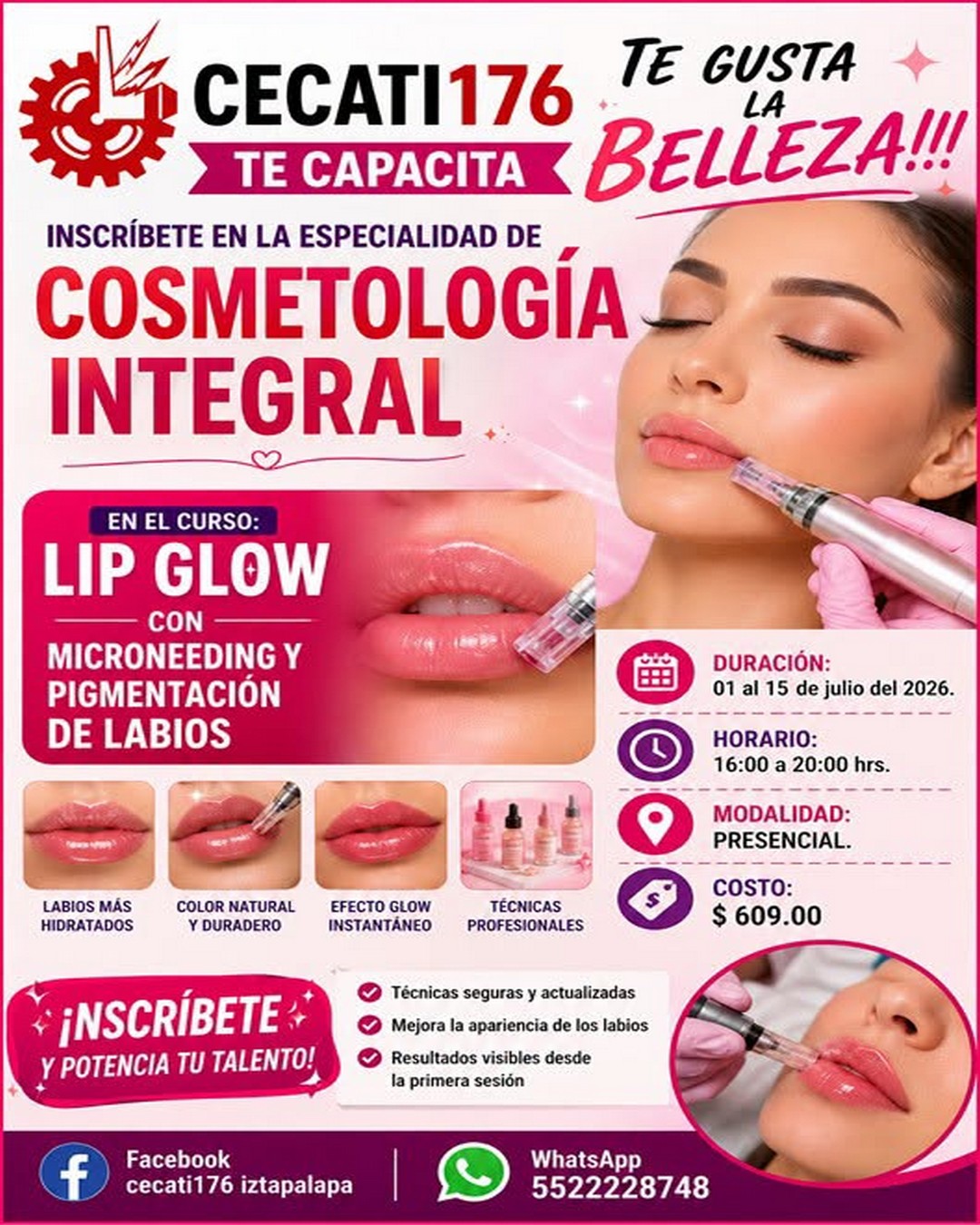 IP GLOW CON MICRONEEDING Y PIGMENTACIÓN DE LABIOS