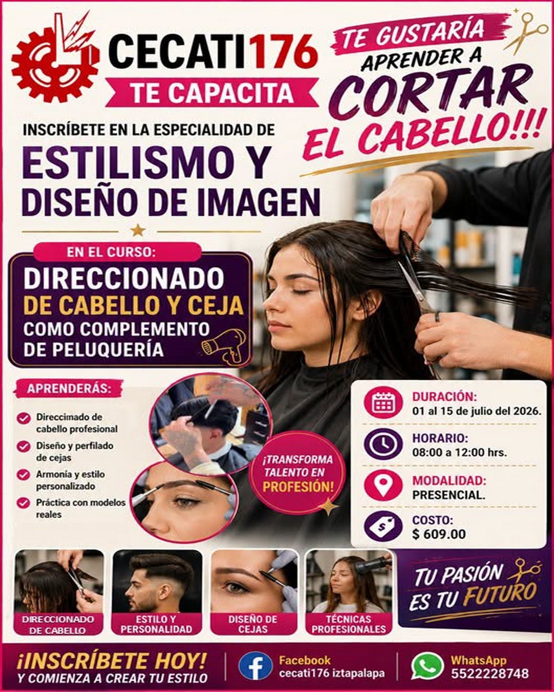    DIRECCIONADO DE CABELLO Y CEJA COMO COMPLEMENTO DE PELUQUERÍA