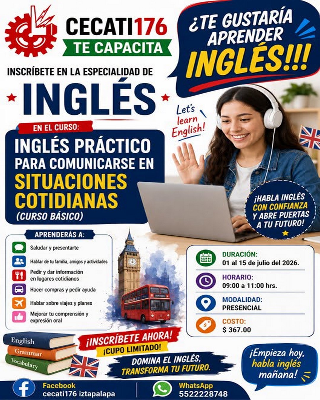  INGLÉS PRÁCTICO PARA COMUNICARSE EN SITUACIONES COTIDIANAS (CURSO BÁSICO