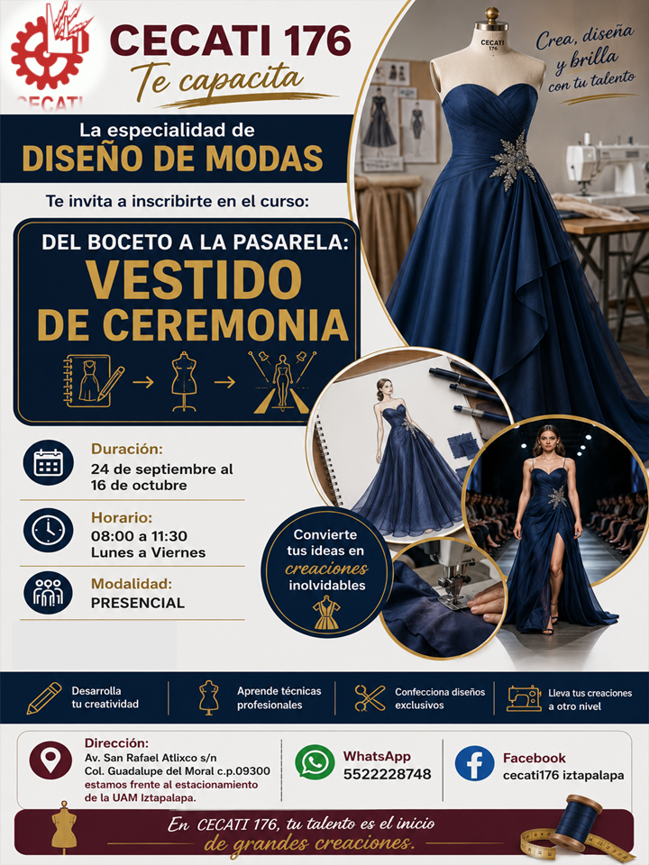DEL BOCETO A LA PASARELA: VESTIDO DE CEREMONIA