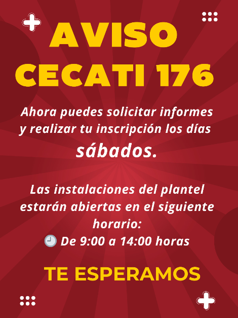 Ahora puedes realizar tu inscripción los días sábados