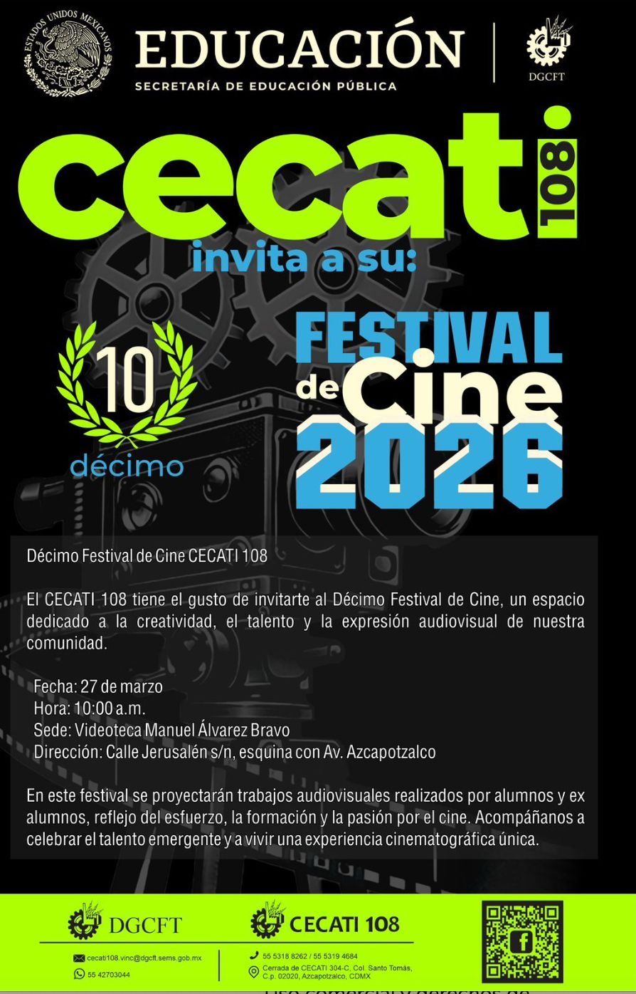 DÉCIMO FESTIVAL DE CINE 2026