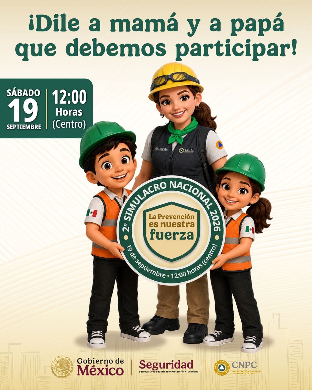 🚨 ¡Participemos en el 2.º Simulacro Nacional 2026! 🇲🇽